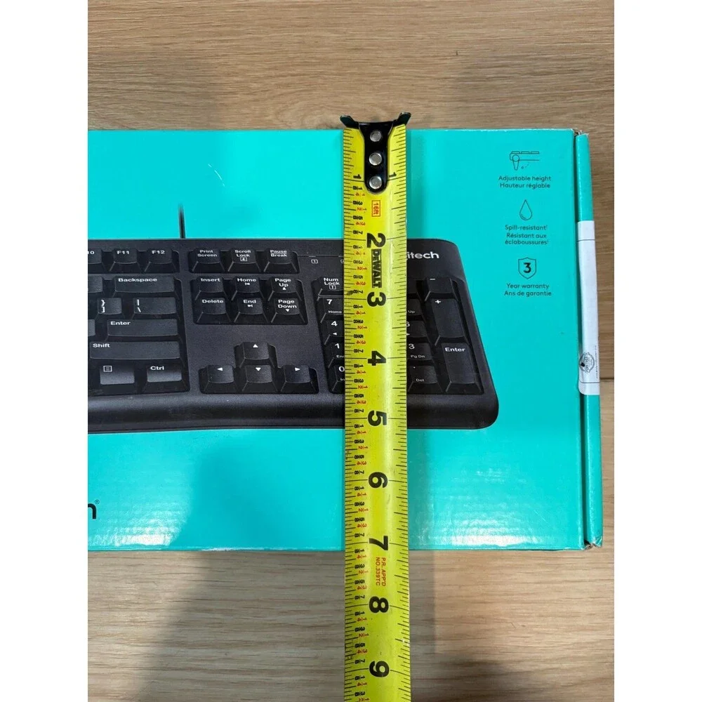 Logitech K120 Wired Keyboard for Windows Compatible with PC, Laptop - Black
